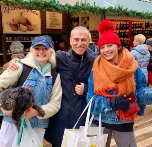 Jim Hoffer with his daughters, Emilie Hoffer and Carlie Hoffer.